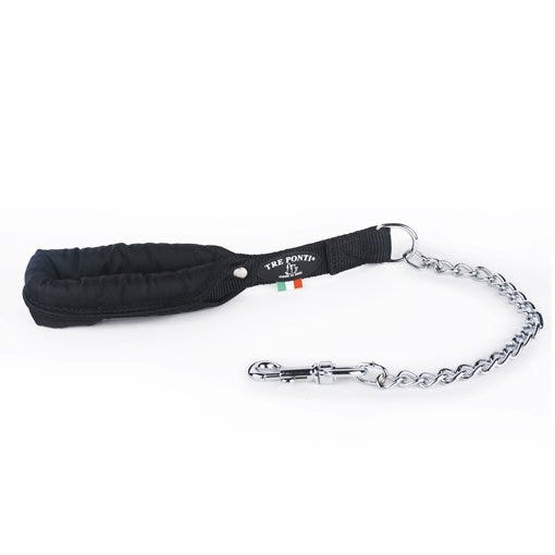 Tre Ponti Guinzaglio Con Catena Nero 60 Cm-1