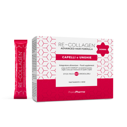Re-Collagen Advanced Hair Formula Donna Unghie E Capelli 60 Stick - 1