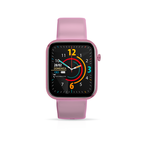 Techmade Have Smartwatch Con Frame In Alluminio 1,68" Pink-5