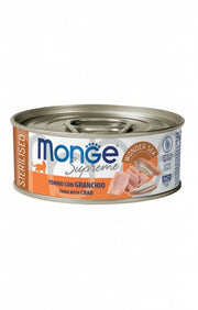 Monge Supreme Cibo Umido Tonno Con Granchio Per Gatti Sterilizzati Scatoletta 80g-2