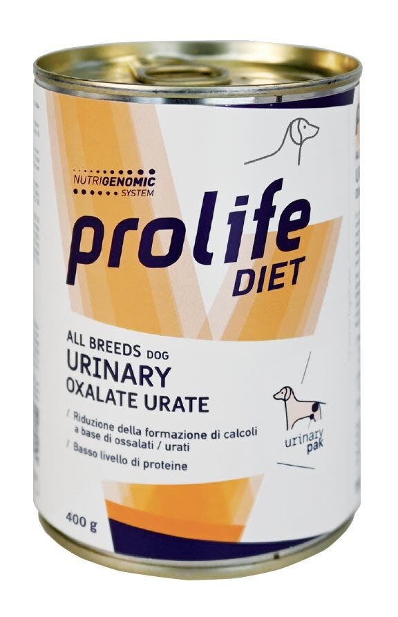 Prolife Dog Diet Urinary Oxalate Urate Cibo Umido Per Cani All Breeds Lattina 400g-2