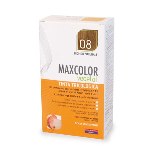 Maxcolor Vegetal Tinta 08 Biondo Naturale 140ml  - 1