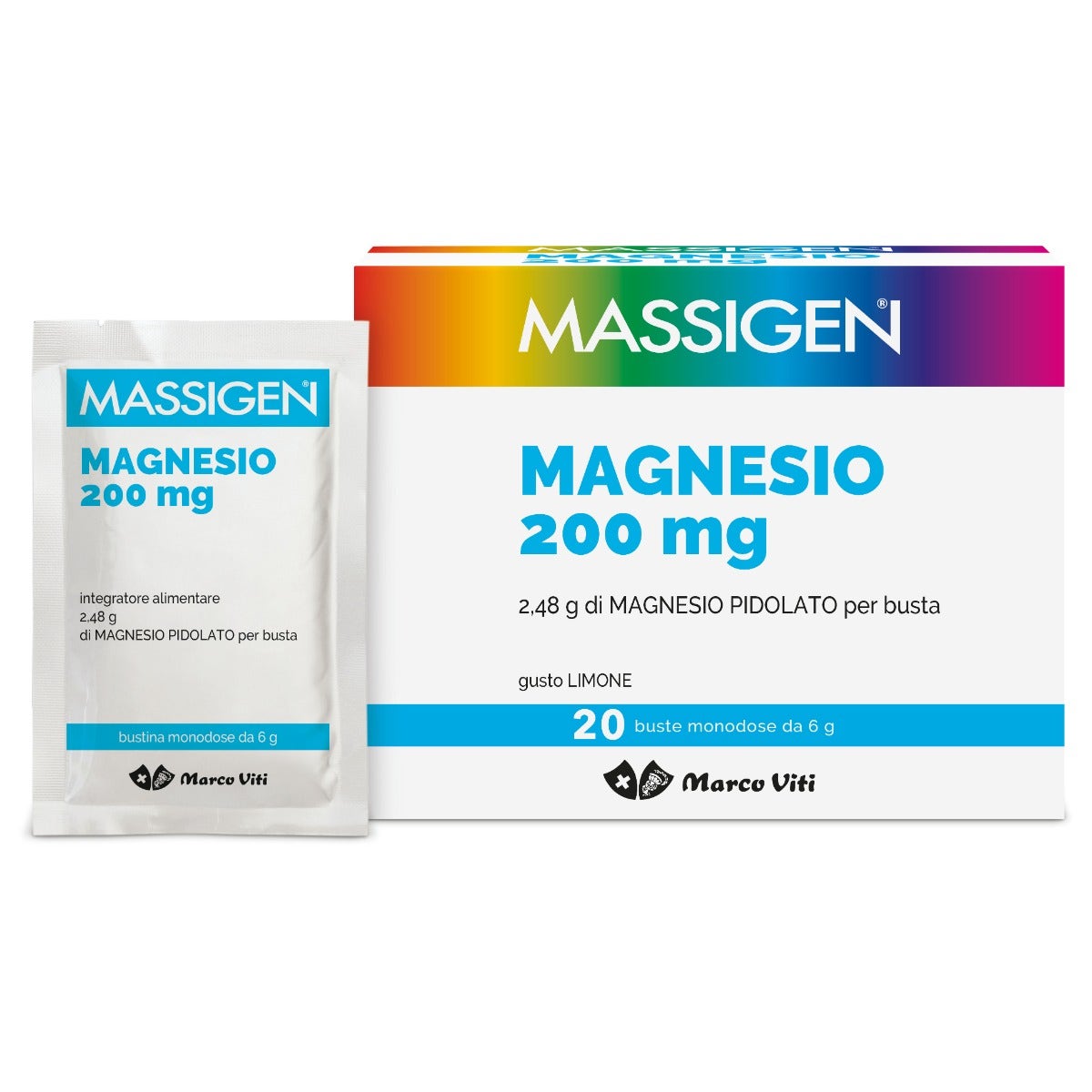 Massigen Magnesio Pidolato 20 Buste-3