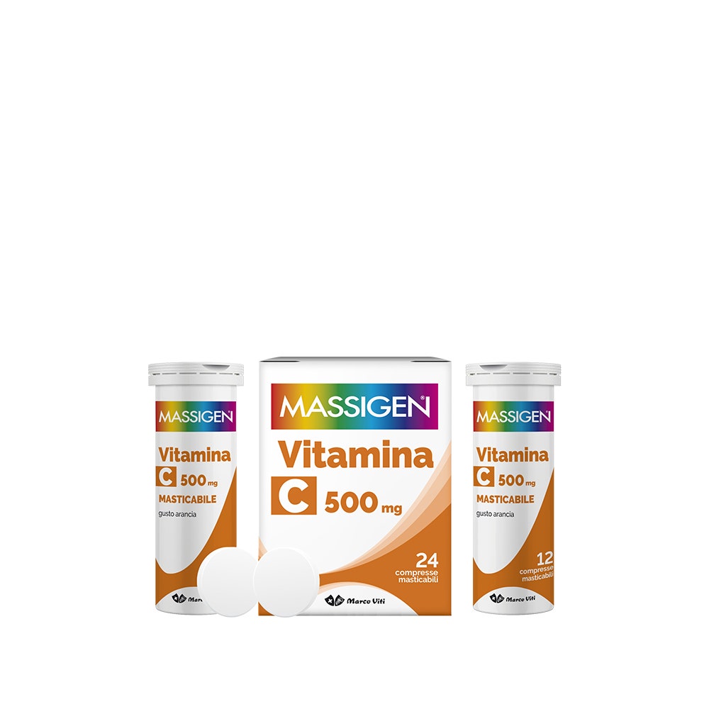 Massigen Vitamina C 500mg 24 Compresse Masticabili-2