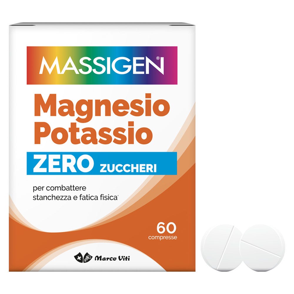 Massigen Magnesio E Potassio Senza Zucchero 60 Compresse-5