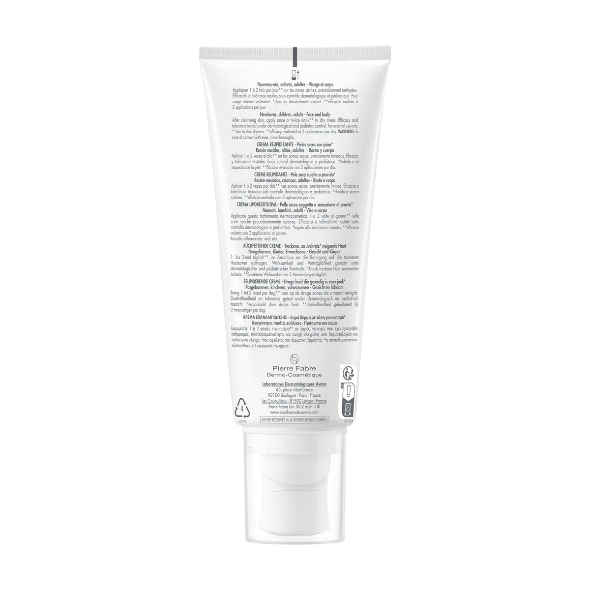 Eau Thermale Avène Xeracalm AD Crema Liporestitutiva 200ml